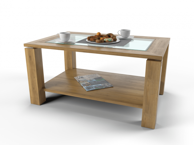 Coffee Table Quad glass