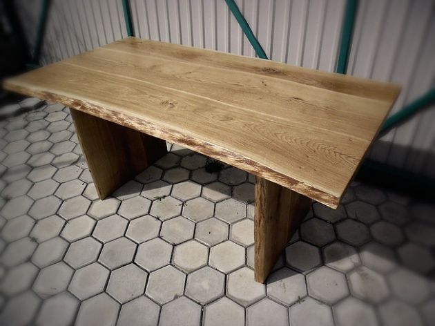 Dining Table of Oak`s Solid W 011