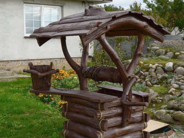 Wooden Well  for Garden (0092)