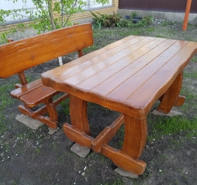 Стіл з лавкою Ведмідь