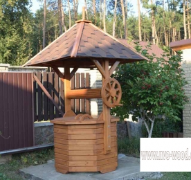 Колодязь із дерева для саду (0069)