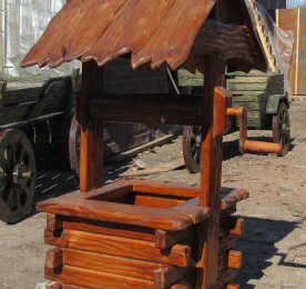 Колодязь декоративний із дерева (1109)