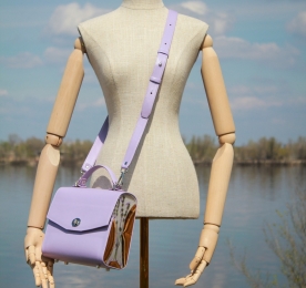 Шкіряна сумка Lavender (007)