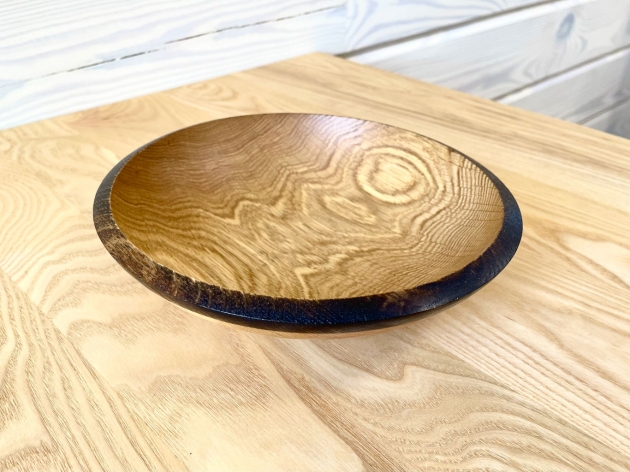 Toned plate of natural wood (W 012)